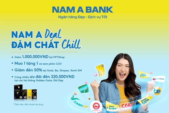 Chủ thẻ NAM A BANK JCB nhận hàng loạt ưu đãi dịp cuối năm