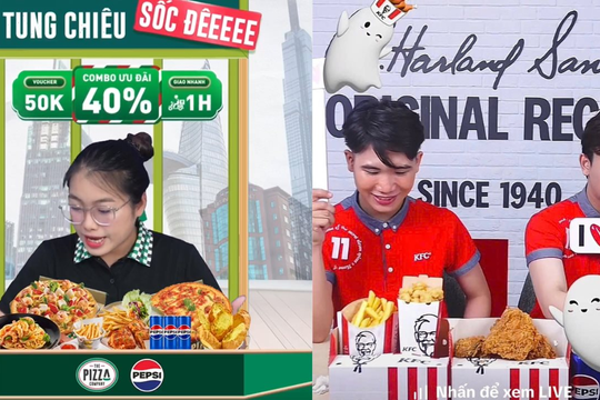 KFC Việt Nam thu hơn 1 tỷ đồng trong 2 tháng chỉ nhờ livestream bán gà trên TikTok, The Pizza Company quyết không chịu thua