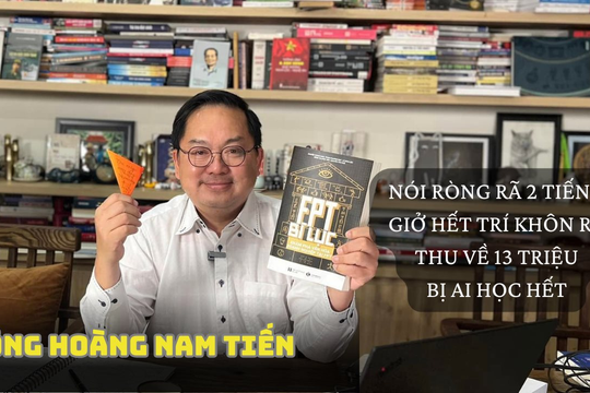 Chuyện livestream bán sách của ông Hoàng Nam Tiến: Nói ròng rã 2 tiếng, giở hết trí khôn ra, thu về 13 triệu, bị AI học hết