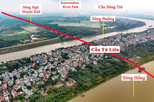 Chỉ 4 tháng nữa, "siêu cầu" vượt sông Hồng gần 20.000 tỷ do Vingroup và tập đoàn xây dựng lớn nhất Trung Quốc thực hiện dự kiến sẽ khởi công