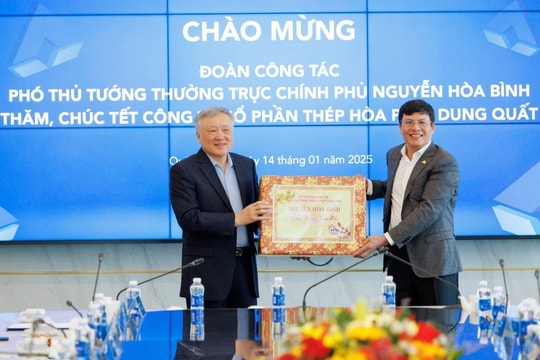 Phó Thủ tướng mong muốn Hòa Phát nghiên cứu sản xuất thép phục vụ dự án đường sắt cao tốc Bắc - Nam