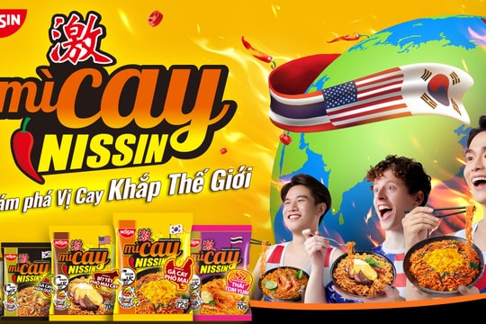 Mì cay Nissin có định vị thương hiệu mới