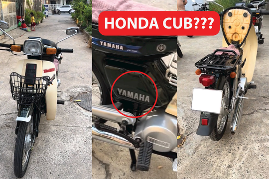 Dân mạng choáng với xe giống Honda Cub nhưng gắn logo Yamaha: Có chi tiết cực bền, xe ngày nay hiếm thấy