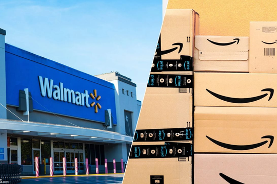 Lần đầu tiên trong lịch sử, doanh thu Amazon vượt Walmart, khiến chuỗi siêu thị lớn nhất Mỹ phá kỷ lục doanh số nhưng chẳng thể vui nổi