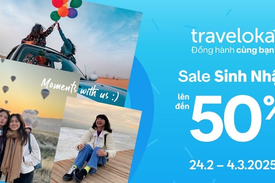 Hơn một thập kỷ đổi mới, Traveloka mừng sinh nhật với nhiều ưu đãi cho hàng triệu du khách trên khắp thế giới