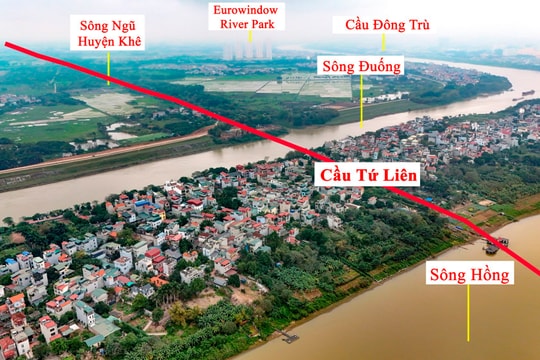 “Siêu cầu” Tứ Liên 20.000 tỷ đồng chưa khởi công, giá bất động sản xung quanh đã ở mức cao, nhiều lô đất rao bán "hở ra là mất"