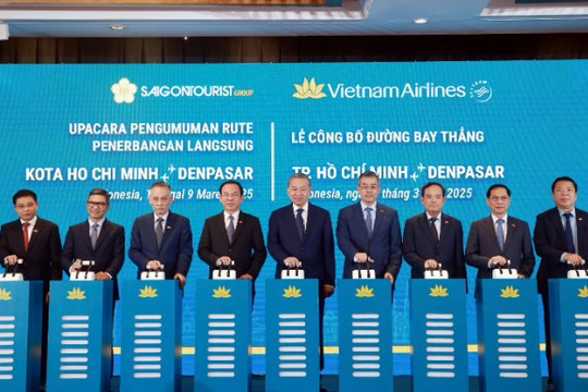 Vietnam Airlines chính thức khai thác đường bay thẳng TP. Hồ Chí Minh - Denpasar