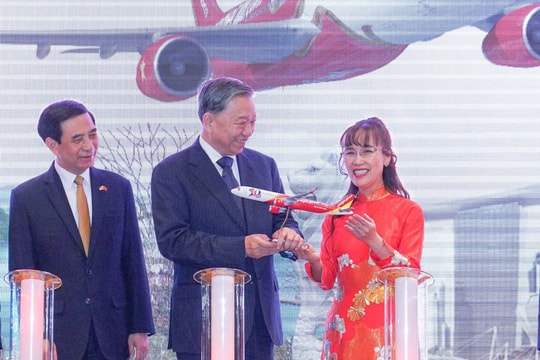 Trước sự chứng kiến của Tổng Bí thư, Vietjet công bố một việc có ý nghĩa với địa điểm tổ chức APEC 2027