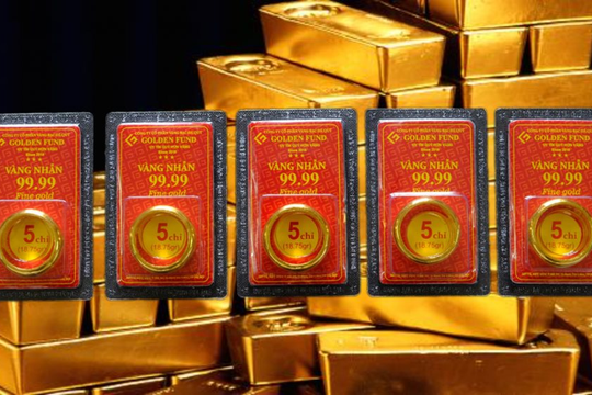 Giá vàng trong nước đồng loạt tăng mạnh trong phiên sáng 28/11