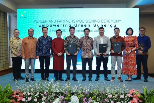 V-GREEN bắt tay 4 đối tác "phủ sóng" 63.000 cổng sạc VinFast tại Indonesia, tổng vốn đầu tư 300 Triệu USD