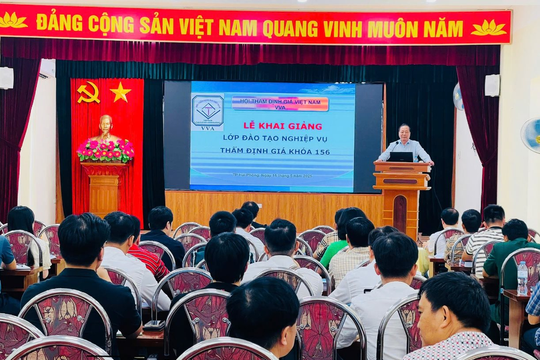 Khai giảng khóa đào tạo nghiệp vụ thẩm định giá K156 tại Hải Phòng
