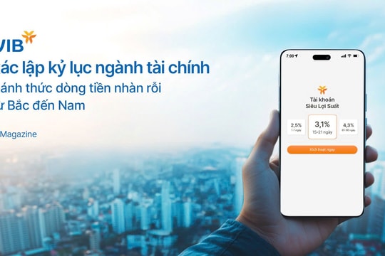 VIB xác lập kỷ lục ngành tài chính – đánh thức dòng tiền nhàn rồi từ Bắc đến Nam