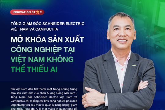 Tổng giám đốc Schneider Electric Việt Nam và Campuchia: Mở khóa sản xuất công nghiệp tại Việt Nam không thể thiếu AI
