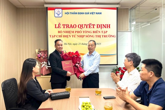 Bổ nhiệm nhà báo Đinh Văn Tịnh giữ chức vụ Phó Tổng Biên tập Tạp chí điện tử Nhịp sống thị trường
