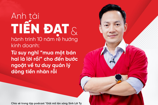 Anh tài Tiến Đạt và hành trình 10 năm rẽ hướng kinh doanh: Từ suy nghĩ "mua một bán hai là lời rồi" cho đến bước ngoặt về tư duy quản lý dòng tiền nhàn rỗi