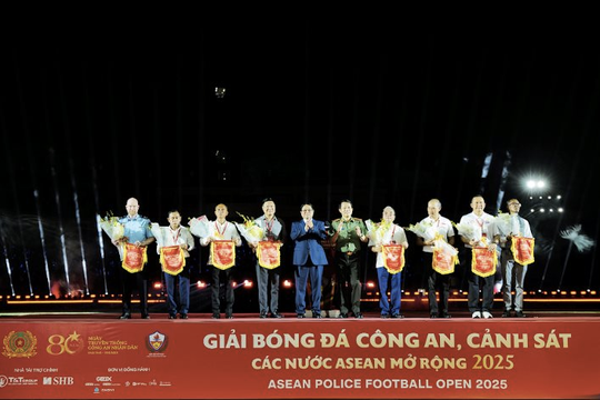 Lễ khai mạc Giải bóng đá Công an, Cảnh sát các nước ASEAN mở rộng 2025: “Bản hòa ca của thể thao, nghệ thuật và tình hữu nghị”