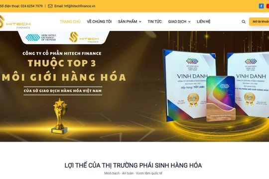Sàn giao dịch hàng hoá Hitech Finance bị ngừng sử dụng hoá đơn