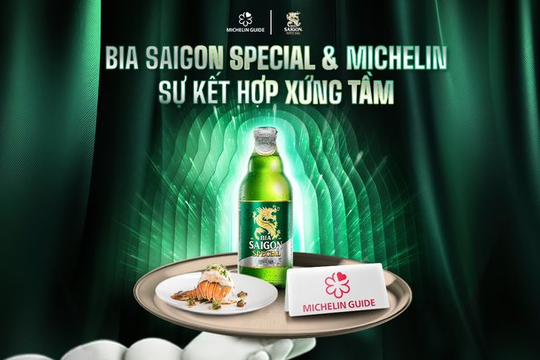 Bia Saigon Special - Từ thiết kế đặc trưng đến dấu ấn thị giác trên bàn Michelin