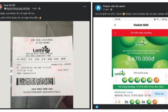 Hơn 55.000 người nhận lộc từ chia giải độc đắc đầu tiên của xổ số Lotto 5/35