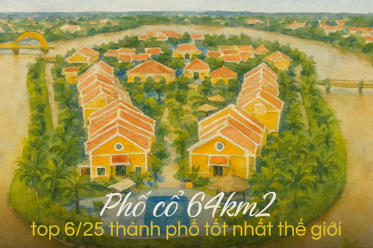 Tạp chí Mỹ đánh giá 1 phố cổ rộng 64km2 ở Việt Nam "tốt nhất thế giới", nửa năm 2025 hút 1,5 triệu lượt khách, thu hơn 3000 tỷ đồng
