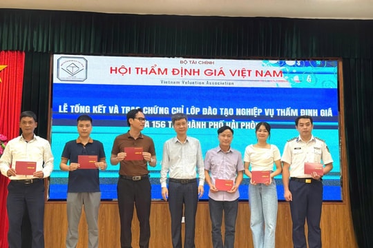 Hội Thẩm định giá Việt Nam chiêu sinh khoá đào tạo nghiệp vụ thẩm định giá tại TP Hải Phòng