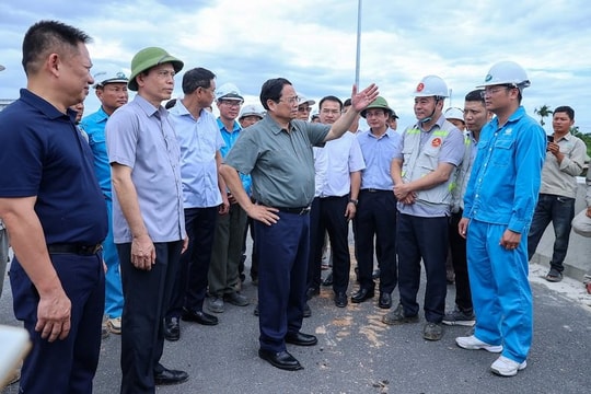 102 mũi thi công, 450 thiết bị, gần 1.300 kỹ sư, công nhân, quyết tâm hoàn thành dự án 10.000 tỷ theo mục tiêu Thủ tướng giao