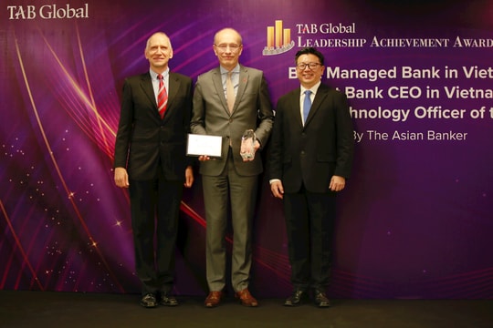 The Asian Banker vinh danh Techcombank với 3 giải thưởng, CEO Jens Lottner được xướng tên là Tổng Giám đốc Ngân hàng Xuất sắc nhất Việt Nam