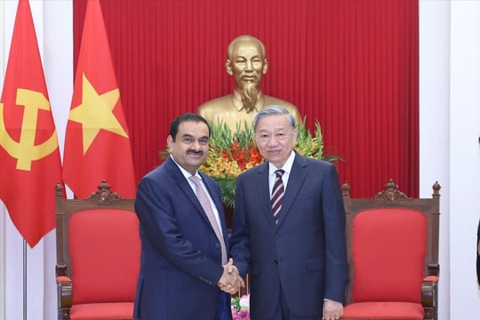 Gặp Tổng Bí thư, lãnh đạo Tập đoàn hàng đầu Ấn Độ cam kết đầu tư 10 tỷ USD vào Việt Nam