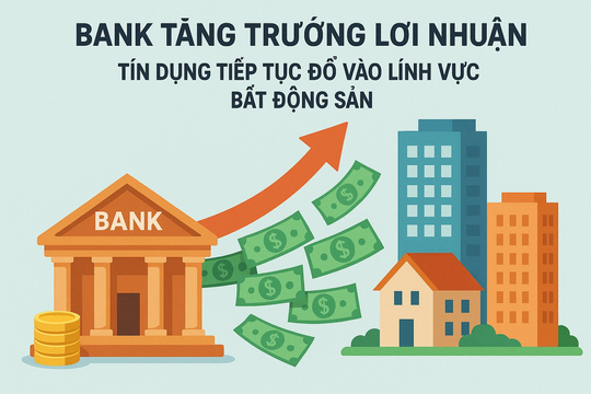 Dòng vốn tín dụng vẫn đổ mạnh vào bất động sản