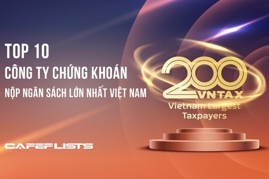 Công bố 10 Công ty Chứng khoán nộp ngân sách lớn nhất Việt Nam
