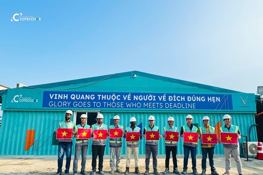 Coteccons thi công “thần tốc” nhà máy VinFast 2 tỷ USD tại Ấn Độ, hoàn thành sau 17 tháng