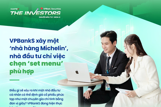 VPBankS xây một 'nhà hàng Michelin' nhà đầu tư chỉ việc chọn 'set menu' phù hợp