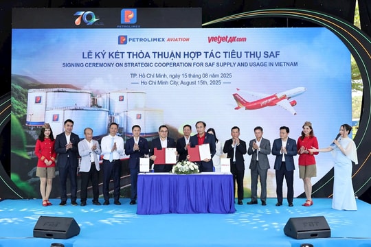 Hãng hàng không của tỷ phú Nguyễn Thị Phương Thảo sẽ sử dụng lô nhiên liệu hàng không bền vững đầu tiên tại Việt Nam, do Petrolimex pha trộn