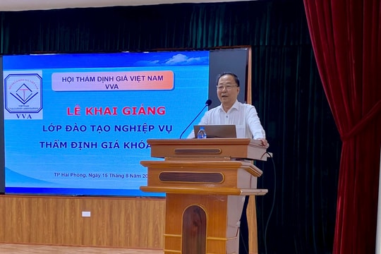 Khai giảng Khóa đào tạo nâng cao năng lực cho thẩm định viên về giá tại TP.Hải Phòng