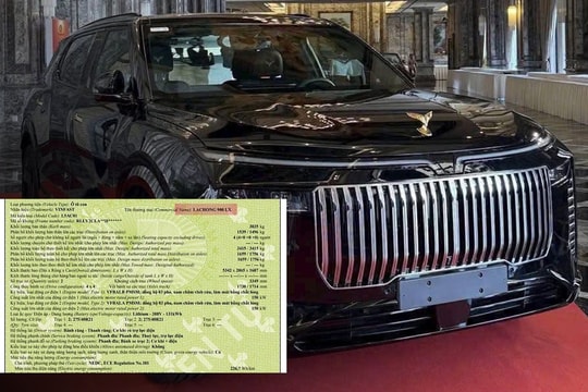 Lộ phiếu đăng kiểm xe limousine xịn nhất của VinFast: Có thật dùng động cơ hybrid?