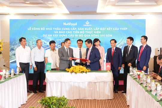 Đại Dũng là nhà thầu thép cho dự án cầu 1.000 tỷ hình chiếc lá, đi bộ qua sông Sài Gòn
