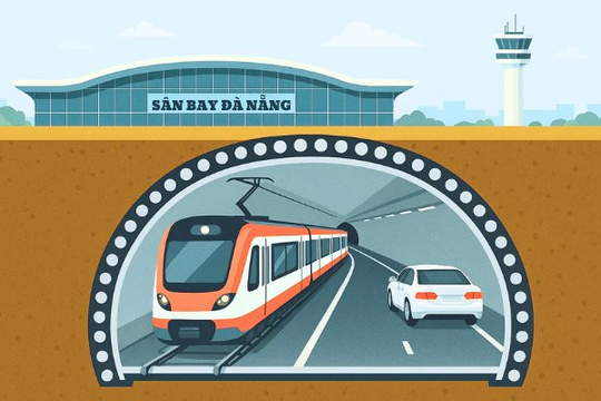 Đường hầm 10.000 tỷ có tàu điện ngầm qua sân bay Đà Nẵng: Ai đứng sau?