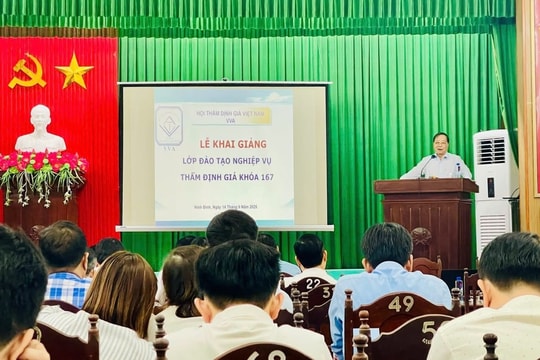 Hội Thẩm định giá Việt Nam tổ chức khóa đào tạo nghiệp vụ thẩm định giá cho các cán bộ công chức xã ở Ninh Bình
