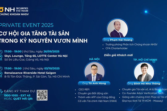 NHSV ra mắt Hội thảo: Cơ hội gia tăng tài sản trong kỷ nguyên vươn mình