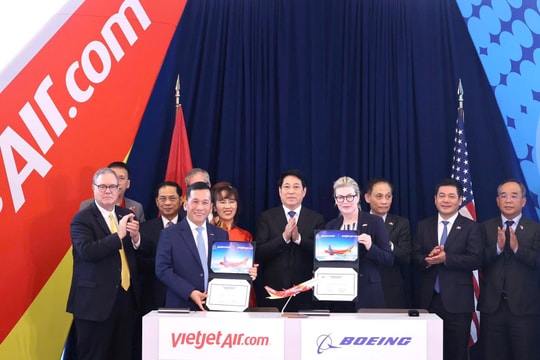 Chủ tịch nước Lương Cường chứng kiến Vietjet nhận bàn giao tàu bay Boeing đầu tiên – dấu mốc 30 năm quan hệ Việt Nam – Hoa Kỳ