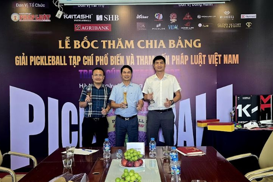 Giải Pickleball Cúp Kaitashi 2025 do Tạp chí Phổ biến và Tham vấn Pháp luật Việt Nam tổ chức sẽ khởi tranh từ 4/10
