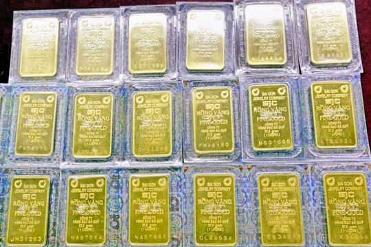 Dự kiến áp thuế 0,1% trên giá chuyển nhượng từng lần đối với giao dịch vàng miếng