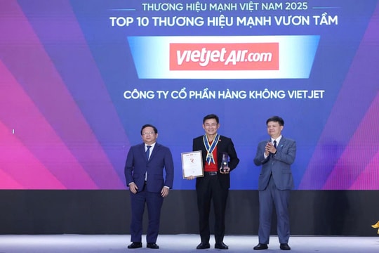 Vietjet, Masan, Vinfast... được vinh danh thương hiệu Mạnh Việt Nam