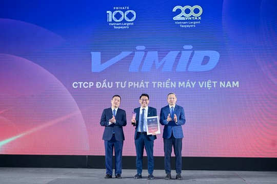 VIMID tiếp tục được vinh danh trong TOP đóng góp ngân sách quốc gia, cam kết đồng hành cùng sự phát triển đất nước