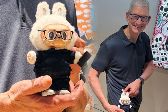 Bức ảnh "Tim Cook khác lạ" đang gây sốt