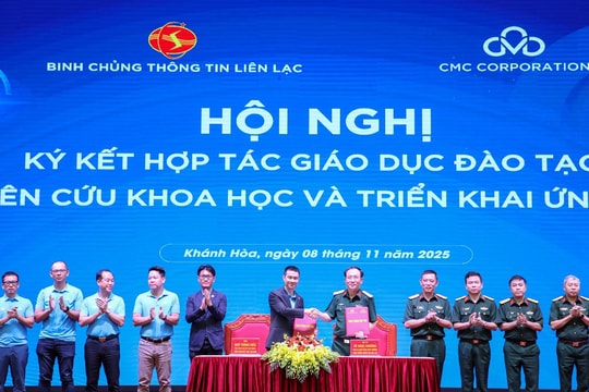 CMC và Binh chủng Thông tin liên lạc thiết lập hợp tác chiến lược với ba trụ cột: Nhân lực, R&D và Hạ tầng