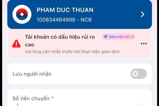 Đang định chuyển tiền vào tài khoản NCB 100834464998 cho shipper, một dòng bất thường trên MoMo khiến cô gái "quay xe" khẩn cấp