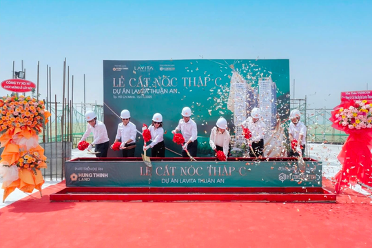 Lavita Thuan An cất nóc Block C, bước tiến mới của dự án trọng điểm khu Đông Bắc TP.HCM