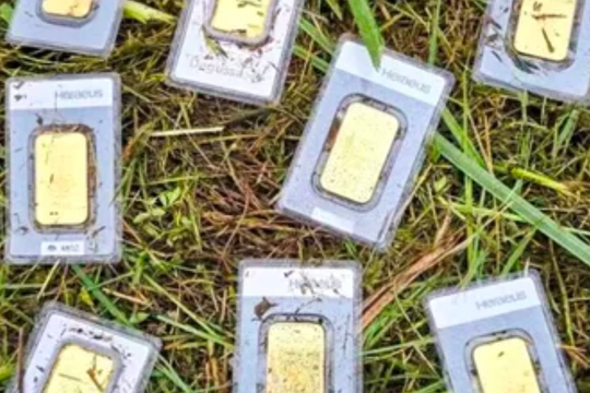 Phát hiện 10 thỏi vàng khi đang cắt cỏ, trị giá lên đến hơn 1 tỷ đồng
