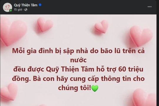 Quỹ Thiện Tâm của Vingroup kích hoạt gói hỗ trợ khẩn cấp đồng bào bão lụt, mức hỗ trợ lên đến 100 triệu đồng/người: Hướng dẫn đăng ký thông tin